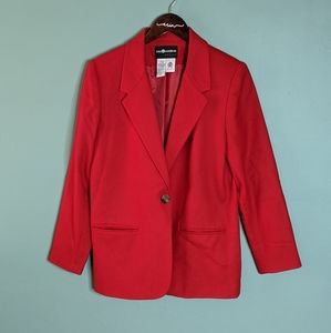 Sag Harbor red wool blazer